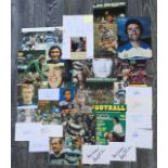 QPR Signed Football Items: Includes signed magazine pictures, photos, white cards mainly from the