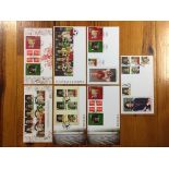 George Best Buckingham First Day Covers: Football Heroes series stamps from 2013. All covers have