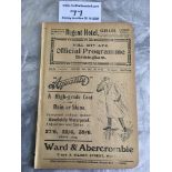 1910/1911 Hull City v Birmingham City Football Programme: Very good ex bound with no team changes.