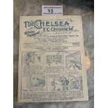 1921/22 Chelsea v West Brom FA Cup Football Programme: Ex bound in excellent condition with no