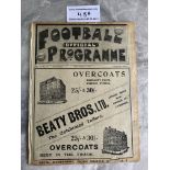 1912/1913 Everton v West Brom Football Programme: Ex bound in good condition with no team changes.