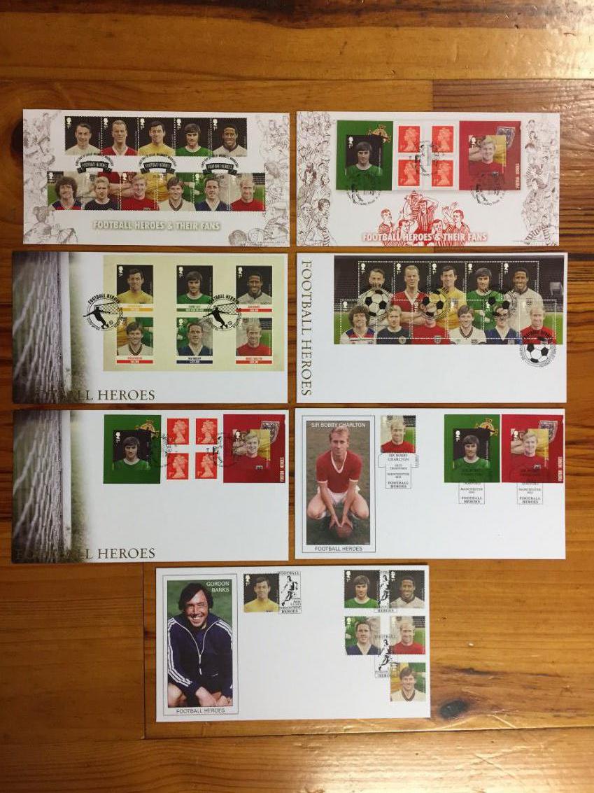 George Best Buckingham First Day Covers: Football Heroes series stamps from 2013. All covers have - Image 2 of 2