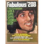 1970 Fabulous 208 Magazine Featuring George Best On Cover: Two page feature where Best had a