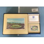 1953 Football Association 90th Anniversary Place Mats: All 6 place mats of stadiums including