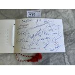 1964 Fully Signed West Ham FA Cup Final Football Menu: From the Remfry family who were stadium