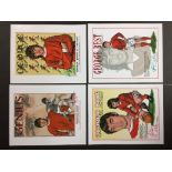 George Best Football Prints: Philip Neill Limited Edition prints. A series of 4 original