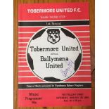 George Best Last Ever Football Match Programme: Tobermore Utd v Ballymena Utd. George Bests last