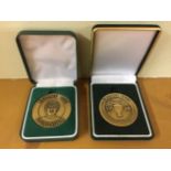 George Best Boxed Medallions: George Best Foundation showing head and shoulder portraits of Best and