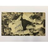 George Best Signed Magazine Picture: Measuring 18 x 10cm. Ireland v England on 3 10 1964 at