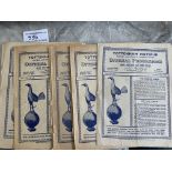 Tottenham 48/49 Home Football Programmes: With no duplication in fair/good condition. (18)