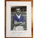 Jimmy Greaves Signed Chelsea Football Print: Ltd edition number 194/200. Depicts Greaves in