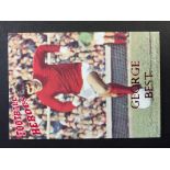 2003 George Best Jim Hossack Trade Card: Football Heroes George Best Red Foil. Number 6 of only 6