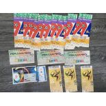 World Cup Football Tickets: 3 from 1990, 3 from 2010, 12 reprint tickets for the Opening Ceremony of