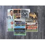 Signed Football Magazine Pictures: Wide range of teams sizes and eras to include Paterson Doncaster,