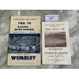 1953 FA Cup Final + Semi Final Programme: Blackpool v Tottenham semi final and famous Blackpool v