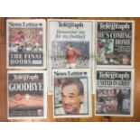 2005 Newspapers Relating To George Bests Death: All different newspapers with 4 from the Belfast