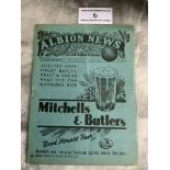 36/37 West Brom v Arsenal FA Cup Football Programme: Very good condition dated 22 11 1930 with no