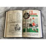 49/50 Fulham Bound Volume Of Football Programmes: 1st team with covers and team changes.