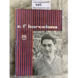 59/60 Barcelona v Birmingham City Final Football Programme: Near mint condition 28 page programme