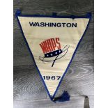 Washington Whips (Aberdeen) 1967 Tour Pennant: A competition organised by the North American