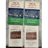 Manchester City 1950s Big Match Football Programmes: FA Cup Semi Finals 1955 Sunderland light