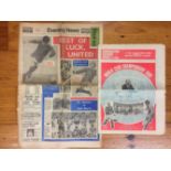 Manchester United 1968 Football Newspapers: Both papers relate to Uniteds World Club Championship