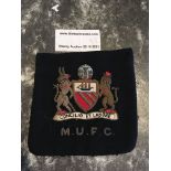 Manchester United 1960s Large Cloth Blazer Badge: Removed from blazer worn between 1960 and 1965.