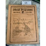 1923/24 Tottenham v West Brom Football Programme: Very good condition 4 page league match with no