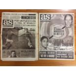 1968 European Cup Semi Final Spanish Football Newspapers: AS Sports Spanish newspapers relating to