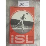 1963 Kilmarnock v West Ham USA Tour Football Programme: Very good condition with no writing dated 30