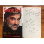 George Best Signed Football Book: The Best of Times. George Best with Les Scott. Hardback book