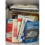 Football Memorabilia Box: Includes quantity of programmes from the 60s onwards plus pocket