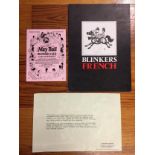 1976 Blinkers Nightclub Menu + May Ball Invitation Signed George Best: Menu signed on front by