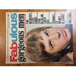 George Best Fabulous Gorgeous Men Magazine: Full page colour portrait of George Best inside the