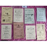 1950s Welsh Football Programmes: 53/54 Ebbw Vale v Treharris, 56/57 Barry v Weymouth, 57/58 Bangor v