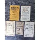 Leeds United 1950s Home Friendly Football Programmes: 53 Hibernian, 54 Admira, 56 Rampla, All