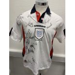 England World Cup 1998 Signed Football Shirt: Unused white home large shirt obtained from an FA