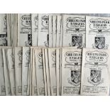 QPR Home Football Programmes 1959 - 1962: 12 from 59/60, 18 from 60/61 and 20 from 61/62 including