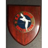 1983 George Best Wooden Shield: Presented to George Best for his guest appearance playing for