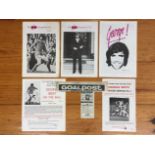 George Best Fan Club 1971/72: Three Fan Club Newsletters, 2 contemporary flyers relating to Best and