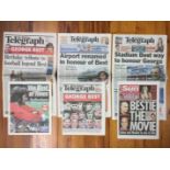 George Best Football Newspapers: All relating to the life of George Best on a positive note to