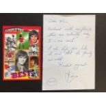 George Best Jim Hossack Football Postcard: Simply The Best George Best. Back of card states number 1