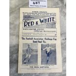 1931 FA Cup Semi Final West Brom v Everton Football Programme: Played at Manchester United. Good