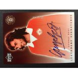 2002 George Best Signed Upper Deck Trade Card: Legendary Signatures series. George Best number 20 of