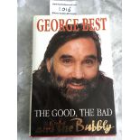 George Best Signed Football Book: The Good The Bad And The Bubbly hardback book nicely signed best