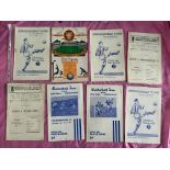 Huddersfield Town 1950s Home Football Programmes: 49/50 Stoke sof, Man Utd sof, 50/51 Aston Villa,