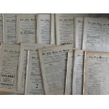 Aston Villa Pre War Home Football Programmes: From 1919/1920 onwards to include 1st team league