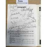 Tottenham 1981 FA Cup Winners Football Autographs: Barry Daines testimonial programme signed on