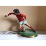 George Best Rare Bronze Figure: 1996 Brian Grieves bronze sculpture figurine of George Best in