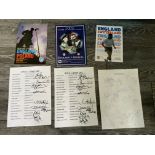 England Under 21 + B Team Football Team Sheet Autographs: 1991 B Team v Switzerland signed by 16